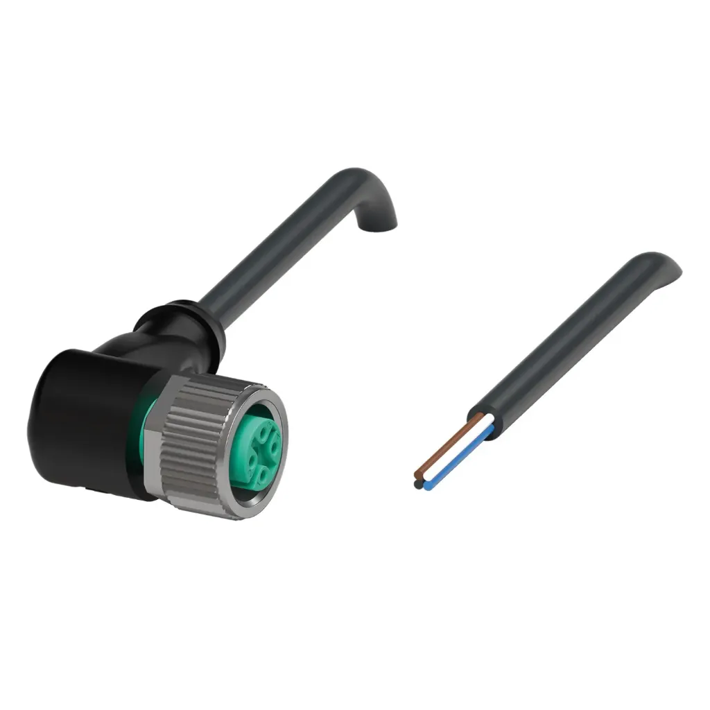 [V31-WM-BK5M-PVC-U] Conector de codo M8 5mts de Cable PVC V31-WM-BK5M-PVC-U Pepperl+Fuchs