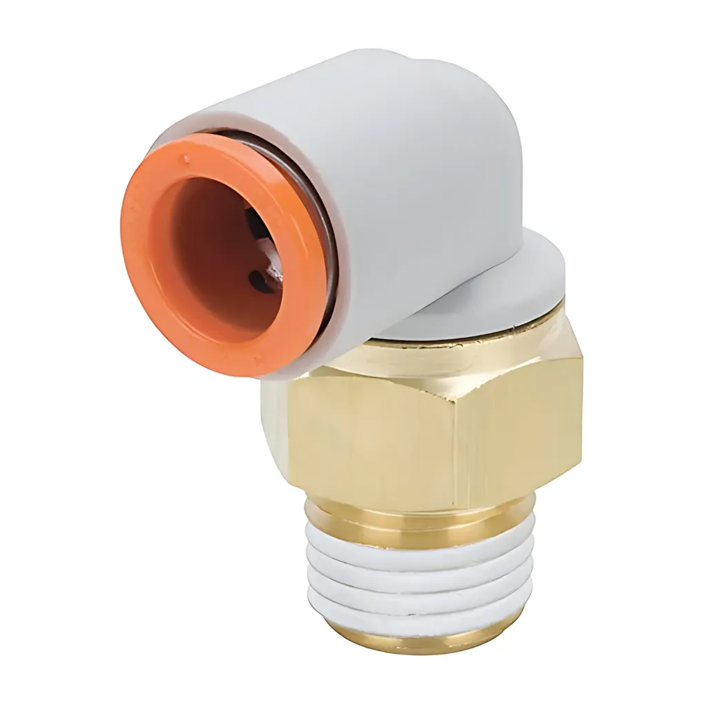 Conexión Neumatica Codo Manguera 3/8" NPT 1/4" KQ2L11-35AS SMC