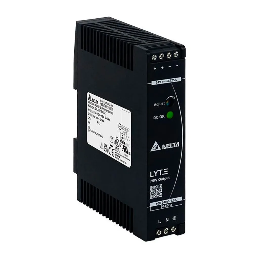 [DRL-24V75W1AZ] Fuente de Alimentación 24VCD, 3A DRL-24V75W1AZ Delta