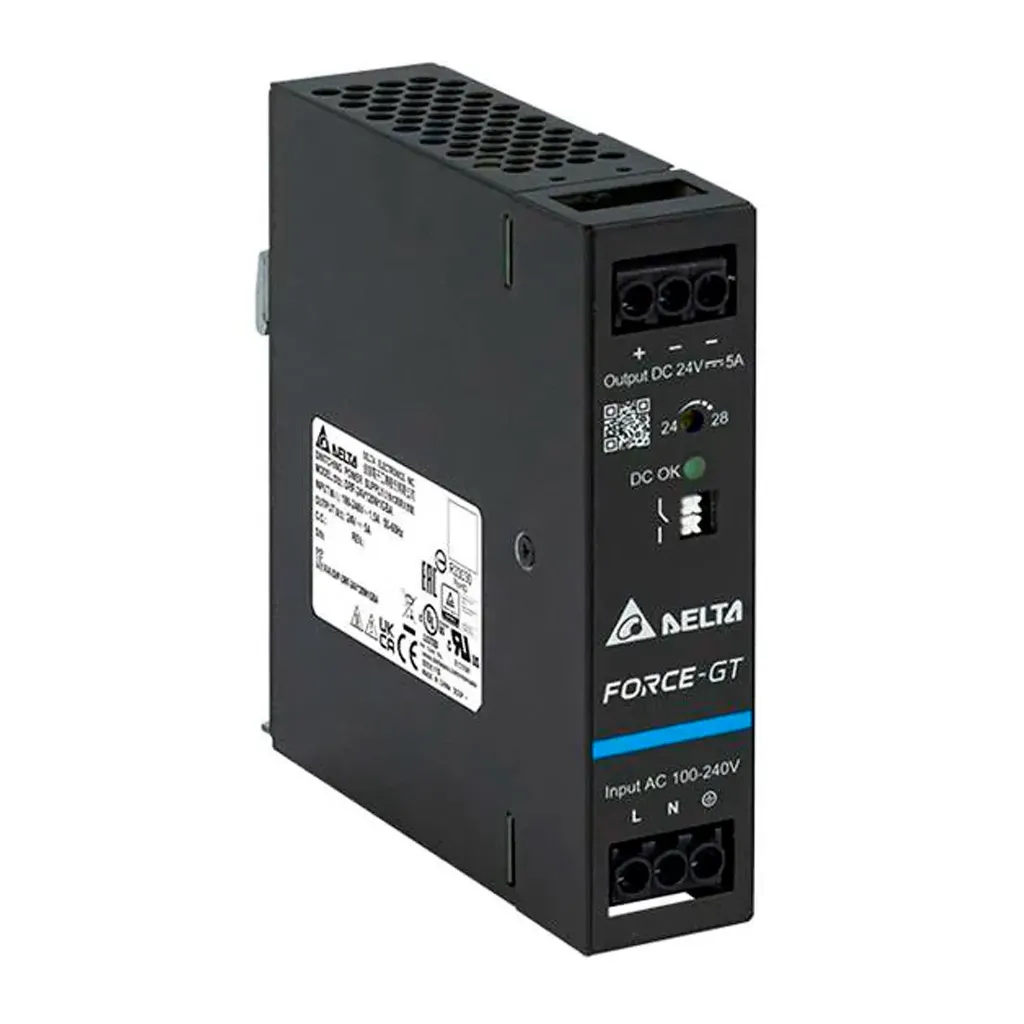 Fuente de Alimentación 24V, 5.0A, 120W DRF-24V120W1GBA Delta