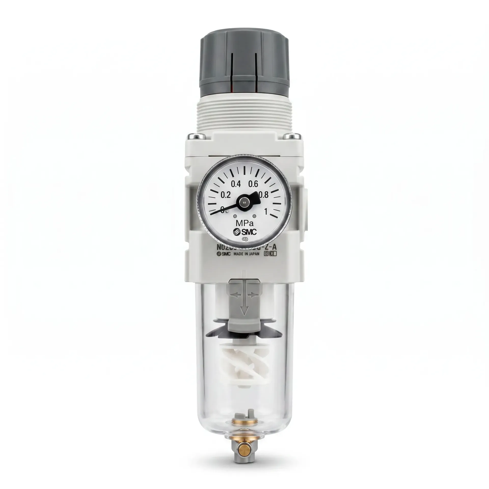 [AW20-N02BG-Z-D] Filtro Regulador Combinado para Preparación de Aire (1/4") AW20-N02BG-Z-D SMC