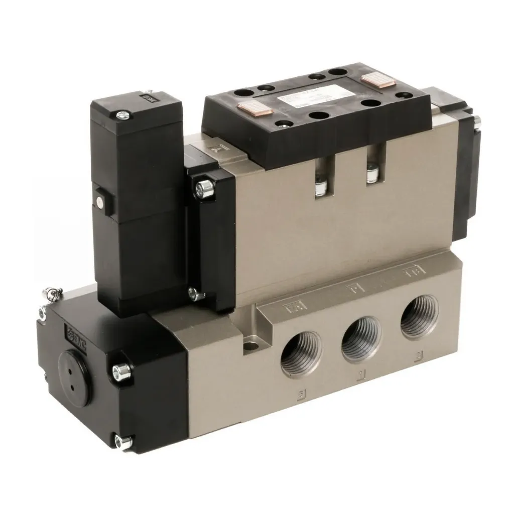 [VFS5100-3FZ-04] Válvula Solenoide Direccional 5/2 110V 1/2" VFS5100-3FZ-04 SMC