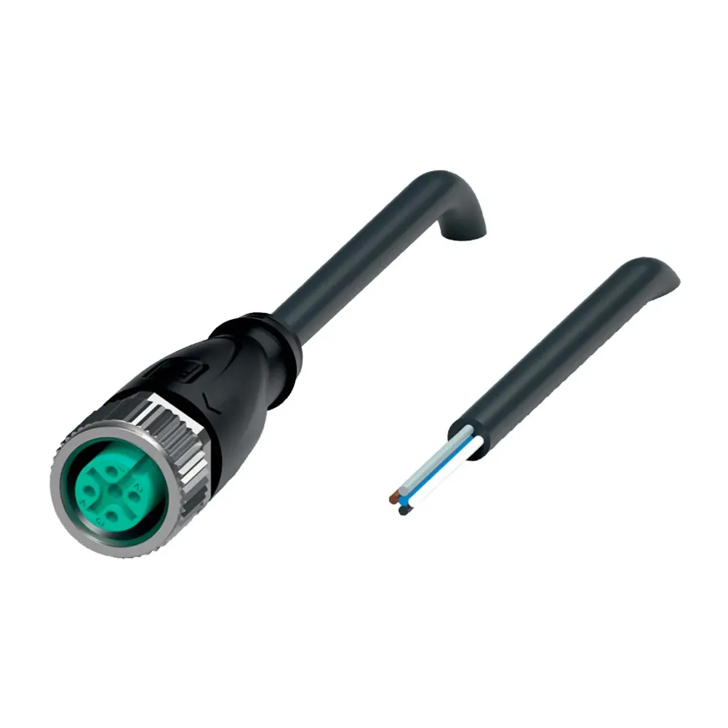 [V15-G-BK2M-PUR-U] Conector Recto Hembra M12 5 Pines V15-G-BK2M-PUR-U Pepperl+Fuchs