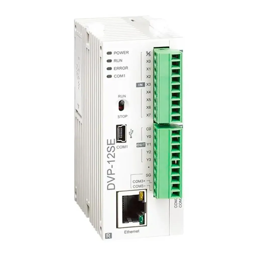 Modulo PLC 8I/4O Relevador DVP12SE11R Delta