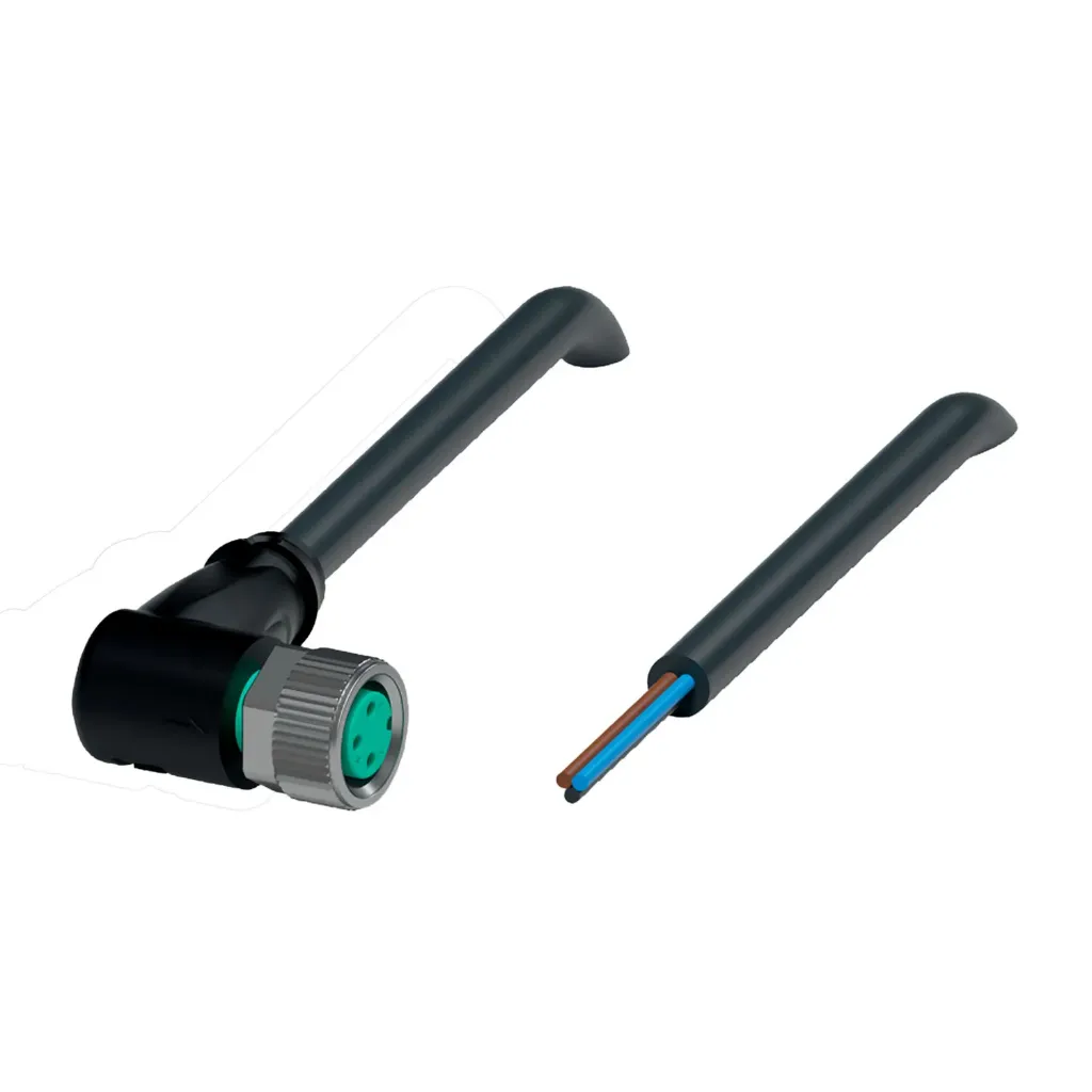 [V3-WM-BK10M-PUR-U] Cable Conector Hembra M8 3 Pines 10mts V3-WM-BK10M-PUR-U Pepperl+Fuchs