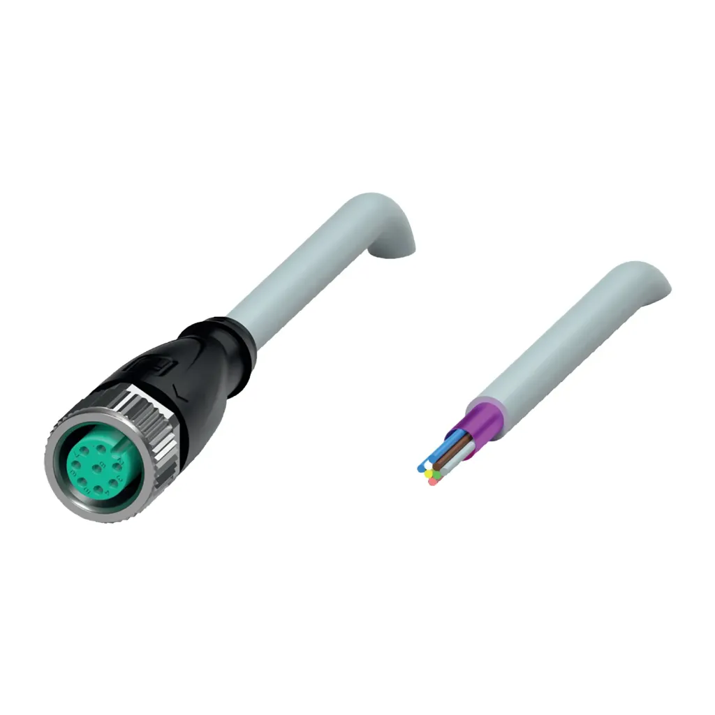 [V17-G-5M-PUR] Cable de Conexión Industrial Blindado M12 (5 metros, PUR/PVC) V17-G-5M-PUR Pepperl+Fuchs